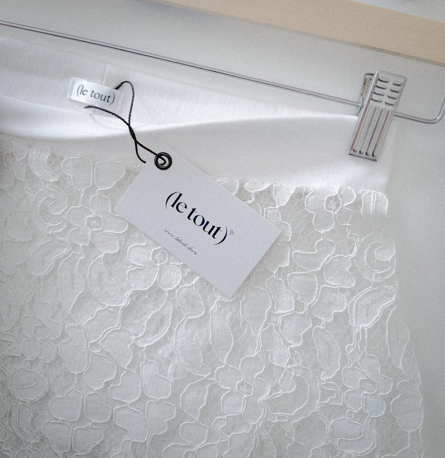 SKIRT ROME // white lace